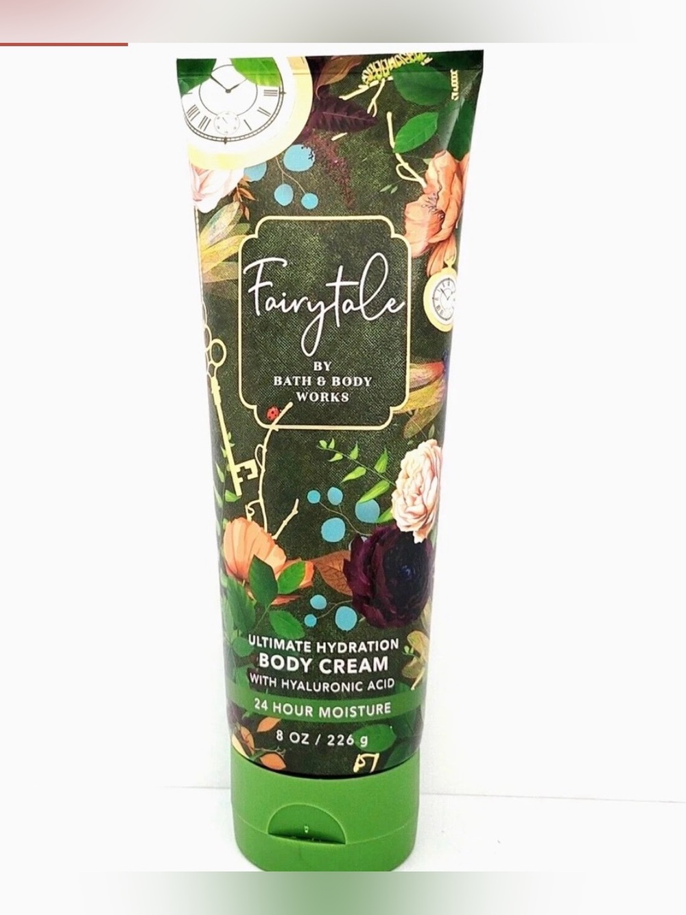 Bath & Body Works Apres + Fairytale Hydrating Body Cream Green w Floral Accents